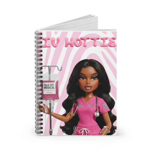 IV Hottie Spiral Notebook | Ruled Journal
