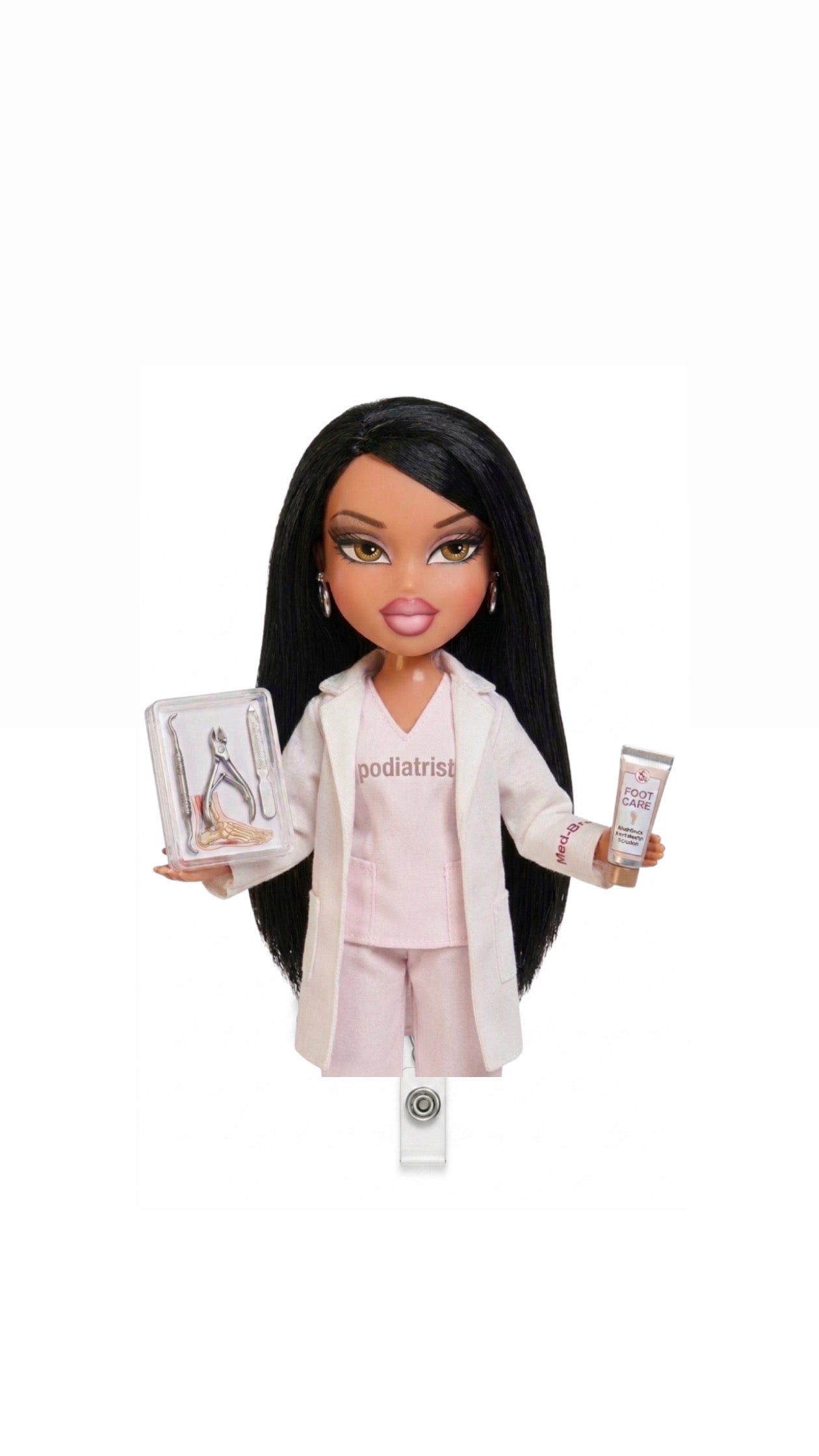 NEW! Podiatrist Med Barb Badge Reel