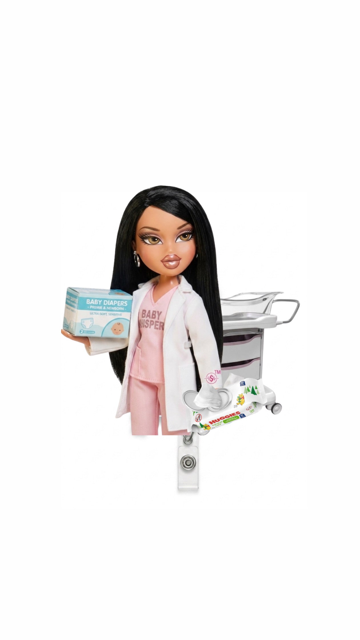NEW! Maternity Med Barb Badge Reel
