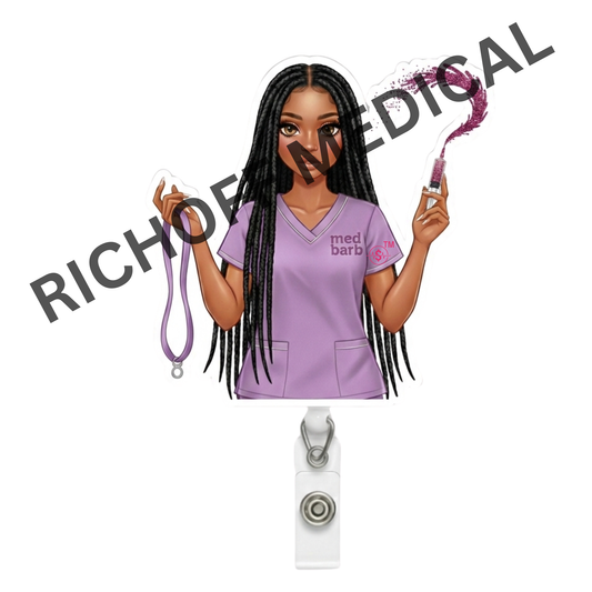 Phlebotomy Hottie Med Barb Badge Reel