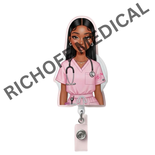 Original Med Barb Badge Reel