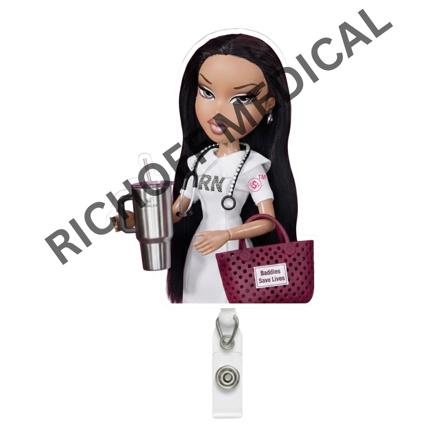 LIMITED! RN Med Barb Badge Reel