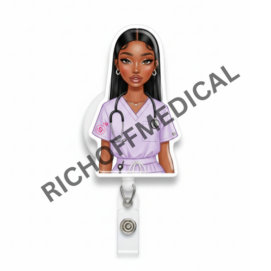 Original Med Barb Badge Reel