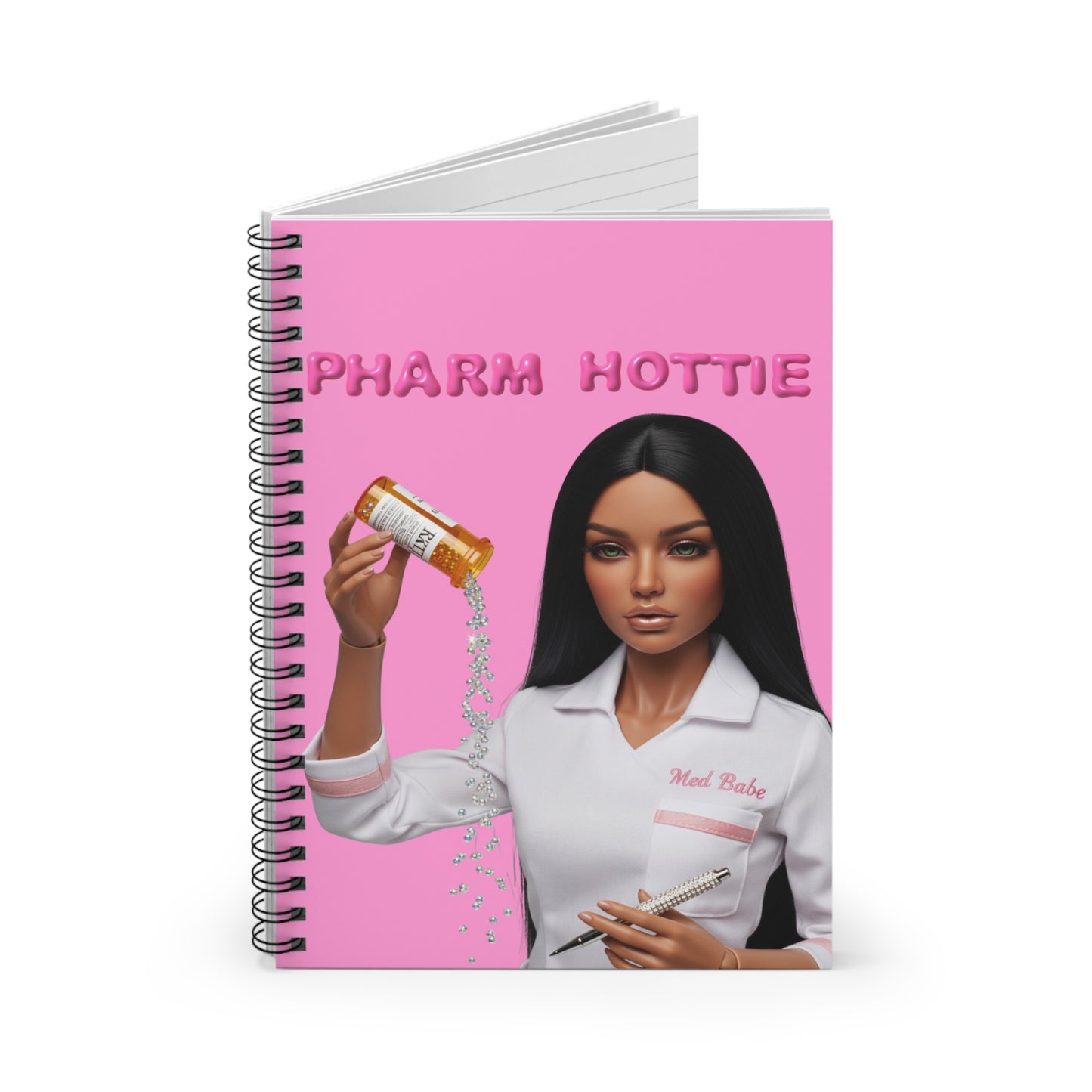 Pharm Hottie Spiral Notebook | Ruled Journal