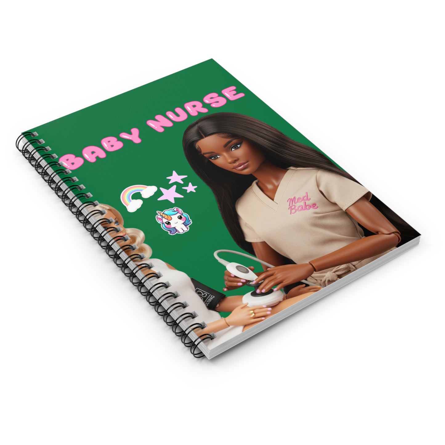 Baby Nurse Spiral Notebook | Doll Nurse Illustration