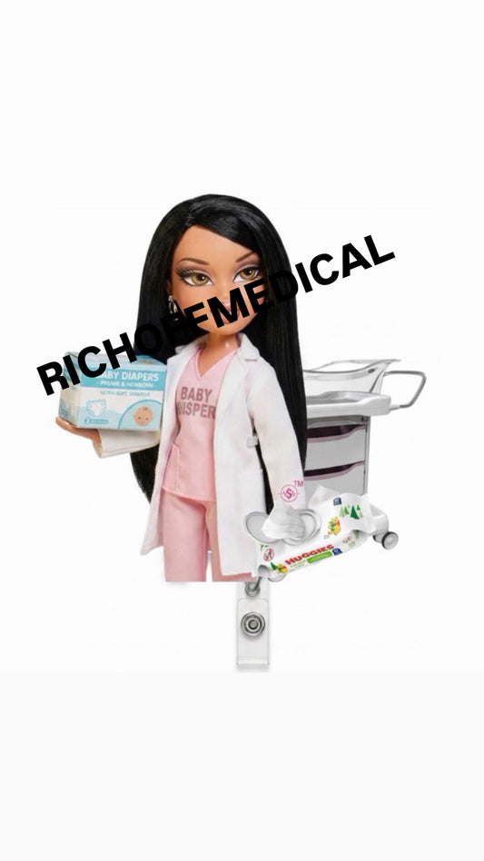 NEW! Maternity Med Barb Badge Reel