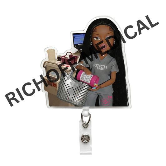 Psych Barb Med Barb Badge Reel