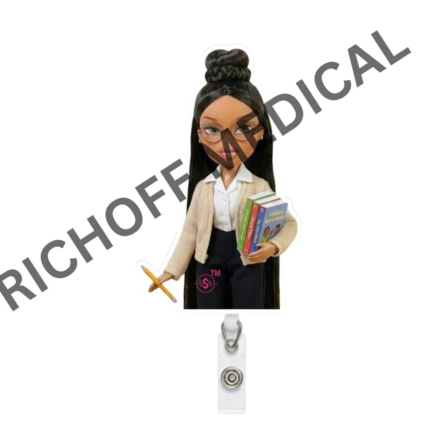 Educator Med Barb Badge Reel