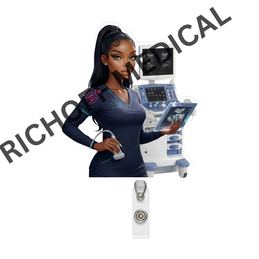 Sonographer Barb Med Barb Badge Reel