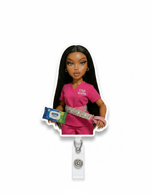 CNA BARB Med Barb Badge Reel