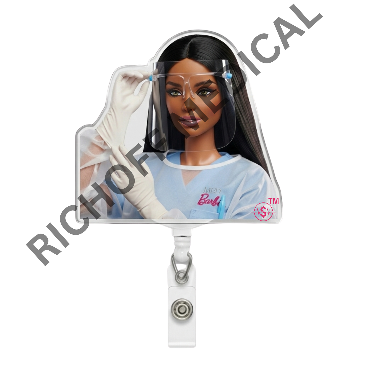 PPE Hottie Med Barb Badge Reel