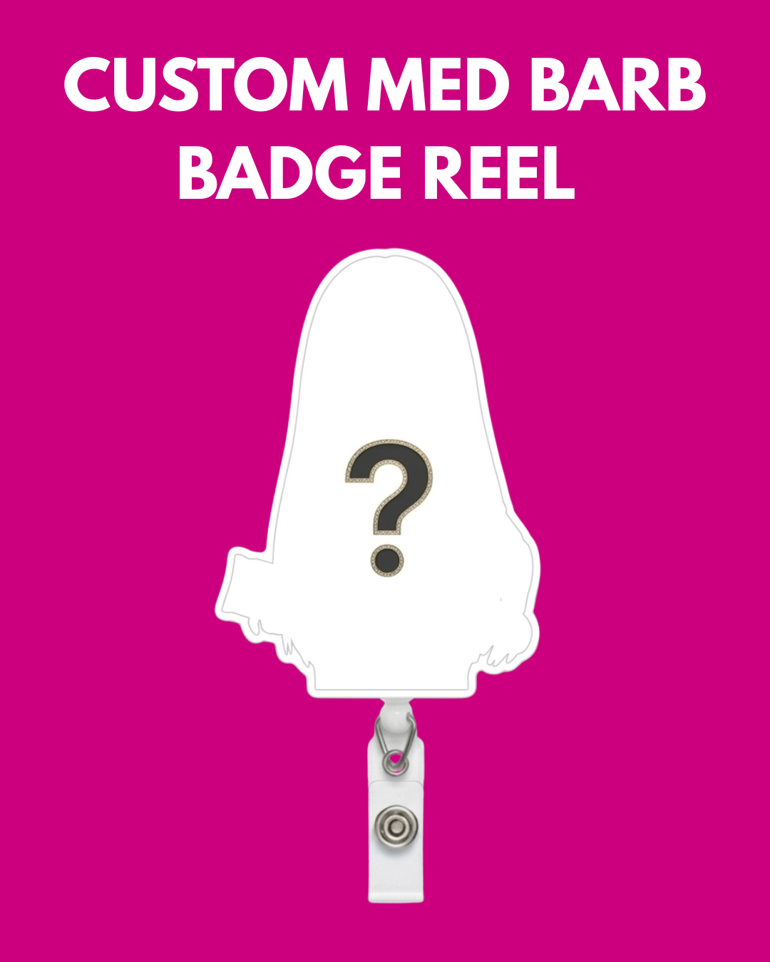 CUSTOM! MED BARB BADGE REEL!