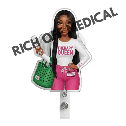 Occupational Therapy Med Barb Badge Reel
